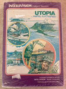 Utopia (Intellivision, 1981) SEALED Complete Game w/ Box Manual Cards 海外 即決