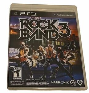 Rock Band 3 (Sony PlayStation 3, 2010) CIB Tested Working 海外 即決