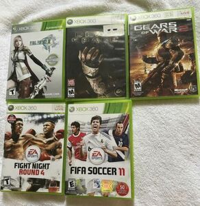 Lot of 5 xbox 360 games CIB 海外 即決