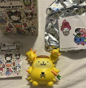 TOKIDOKI X HELLO KITTY AND FRIENDS SERIES 2 POMPOMPURIN FIGURINE + STICKER NEW 海外 即決