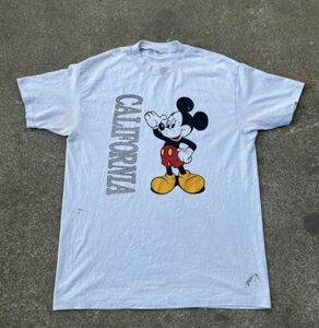 Vintage 90s Mickey Mouse California T Shirt Size Large Single Stitch 海外 即決