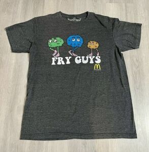 Savvy Fry Guys Mcdonalds Mens Dark Grey Vintage Style Graphic Tee Mens Large 海外 即決