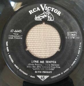 エルヴィス・プレスリー "Anyway You Want Me / Love / Me Tender" - 7" バイナル 45 RCA Victor 海外 即決