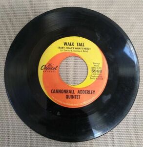 Cannonball Adderley Quintet "Walk Tall/ Do Do Do" - 7" バイナル 45 Capital Records 海外 即決