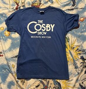 Vtg Bill Cosby Show T-shirt Promo Brooklyn New York tv promo 80s crew L USA EUC 海外 即決