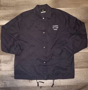 BDG Urban Outfitters 'Leader of the Pack' Windbreaker Jacket Navy Mens Large 海外 即決