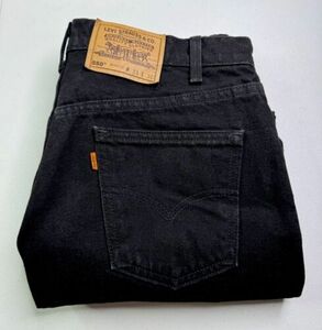 Vtg Levis 550 Jeans Mens Black Denim Relaxed Fit 90s Orange Tab Wide Leg 33x30 海外 即決
