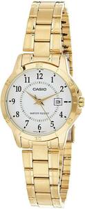 Casio Standard Analog Gold Tone Stainless Steel Ladies Watch LTP-V004G-7B 海外 即決