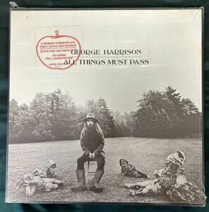 George Harrison - All Things Must Pass 新品未開封 Vintage 1970’s Press Hype Sticker 海外 即決