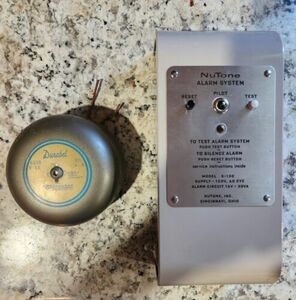 1955 Vintage NUTONE Alarm System Model S-100 w/ DurbelBel Tested and Working 海外 即決