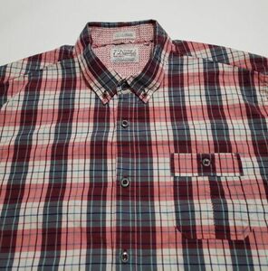 7 Diamonds Vintage Button Down Shirt Mens XL Slim Fit Multicolor Check Casual 海外 即決