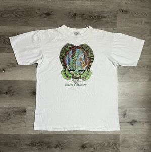 Vintage 1989 Earth Day Grateful Dead Save The Rain Forest Band T Shirt Sz XL 80s 海外 即決