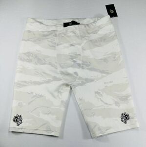 Darc Sport Wolf Club Spandex Shorts Cream Tiger Camo Men 2XL XXL Bodybuilding 海外 即決