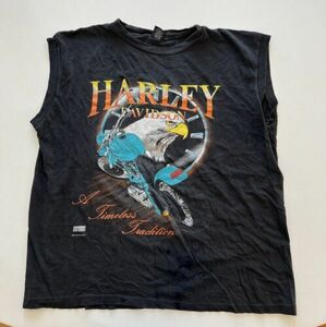 Vintage Harley Davidson 80s Timeless Tradition Tank Made In USA Size XL READ 海外 即決