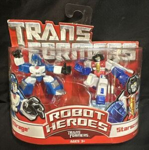 2006 - Hasbro - Transformers Robot Heroes: Mirage & Starscream 海外 即決