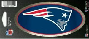 New England Patriots 3x5" Chrome Decal Chrome trim auto accent window or bumper 海外 即決