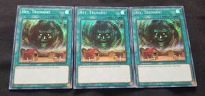 Yugioh! 3x HEY TRUNADE! MP18-EN210 Secret Rare 1st Edition NM Playset 海外 即決