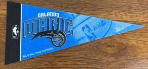 Orlando Magic Vtg NBA Basketball Mini Pennant 4" x 9" Rico Tag Express 海外 即決