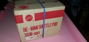 Factory Sealed Case 1989 Mattel MOTU He-Man SHUTTLE POD NIB action figure X12 海外 即決