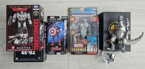 marvel legends Trasnformers lot Sasquatch Megatron Captain America Godzilla 海外 即決