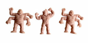 (3) M.U.S.C.L.E. 1.5 Inch Mini Figure Lot Flesh Color Mattel 海外 即決