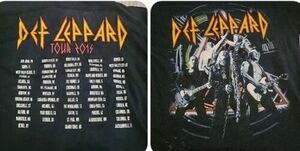 Def Leppard 2015 Tour Shirt XLConcert ACDC Motley Crue Queen Rock Band Vtg 海外 即決