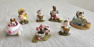 Wee Forest Folk Easter 7 Pcs Lot, Fast Ship, With Original Box 海外 即決