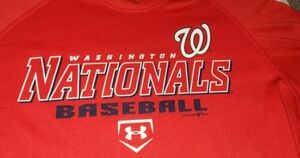 Washington Nationals under armour Short Sleeve Tee Graphic LARGE loose 海外 即決