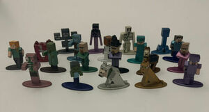 Minecraft Nano Metalfigs Die Cast Mini Figures Replacements Lot Of 20 海外 即決
