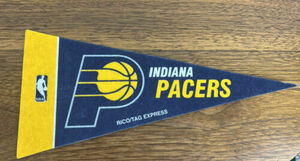 Indiana Pacers Vtg NBA Basketball Mini Pennant 4"x 9" Rico Tag Express 海外 即決