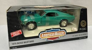 ERTL American Muscle 1970 Ford Mustang Boss 429 1:18 Die Cast Car Grabber Green 海外 即決