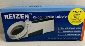 Reizen RL-350 Braille Labeler Label Maker plus Vinyl Label Tape Roll Lightweight 海外 即決