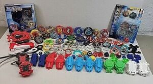 Beyblade Lot Assorted 90+ Metal Fight Burst Fusion Launchers TAKARA TOMY Hasbro 海外 即決