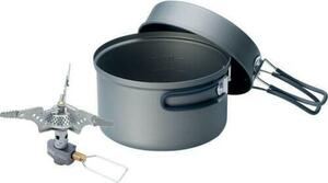 Kovea Solo Lite Hard Anodized Pot/Supalite Stove Set w/Fry Pan, Folding Handles 海外 即決