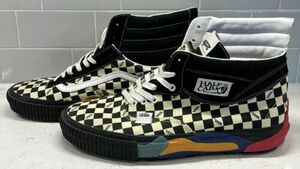 RARE バンズ ヴォルト Cap Mash Hi LX ブラック/White Check Multi Sz 13 (Flaws In Photos) 海外 即決