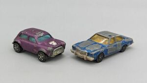 Corgi Juniors Wizz Wheels 1300 Mini Cooper Purple & Blue Diecast 1:64 Car Lot 海外 即決
