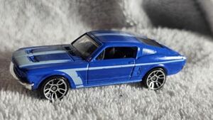 Hot Wheels '68 Ford Mustang Blue with Light Blue / White Stripes Chrome Wheels 海外 即決