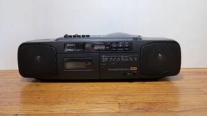 Vintage Sony CFD-50 AM/FM Stereo CD Player Radio Boombox (Cassette Not Working) 海外 即決