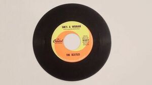 THE ビートルズ アイ フィール ファイン / / SHE'S A WOMAN 45RPM 7" バイナル RECORD (5327) 海外 即決