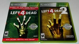 Left 4 Dead 1 & 2 - Microsoft Xbox 360 - Complete CIB Tested 海外 即決