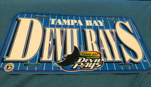 Tampa Bay Devil Rays “VINTAGE” Vanity Plastic Auto Tag License Plate MLB 海外 即決