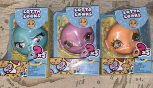 2019 Lotta Looks Cookie Swirl Keychain Blue, Pink, Orange Face New lot of 3 海外 即決