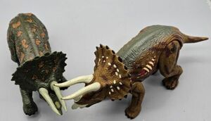 Triceratops Dinosaur Lot (2) Jurassic Park III 3 Re-Ak A-Tak & Kid Galaxy 海外 即決
