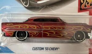 Hot Wheels - Custom '53 Chevy in RED - 2018 FACTORY SET Flames 8/10 109/365 海外 即決