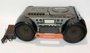 Sony ESP Sports CFD-980 Water Resistant CD AM FM Radio & Cassette Boombox 海外 即決