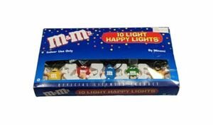 Vintage M&M's Happy Lights by Minami 10 Light M&M Character Indoor String Light 海外 即決