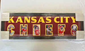 Kansas City Chiefs Camps Rare Team 38x12 NFL Photo Framed Mint Condition GOAT 海外 即決