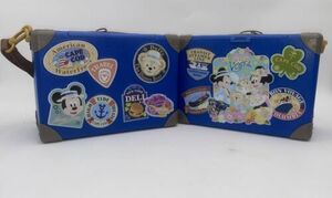 2 Rare Cape Cod Tokyo Disney Sea Popcorn Bucket Duffy Bear Japan 海外 即決