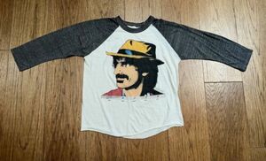 VTG 80s Frank Zappa Raglan TOUR Band T-shirt Distressed Thin YOU ARE WHAT YOU IS 海外 即決