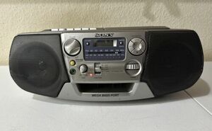 Vintage Sony CFD-V17 AM/FM Radio CD Cassette Recorder Boombox Mega Bass Tested 海外 即決